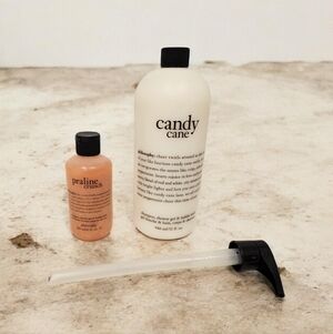32 Fl. Oz. Candy Cane With Pump and 6 Fl. Oz. Praline Crunch Body Wash Sealed